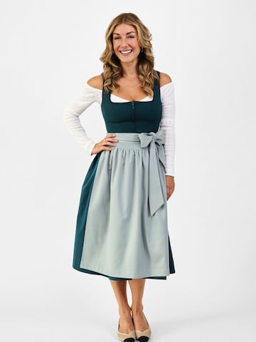 SPIETH & WENSKY Dirndl 'Uschi' in Groen: voorkant