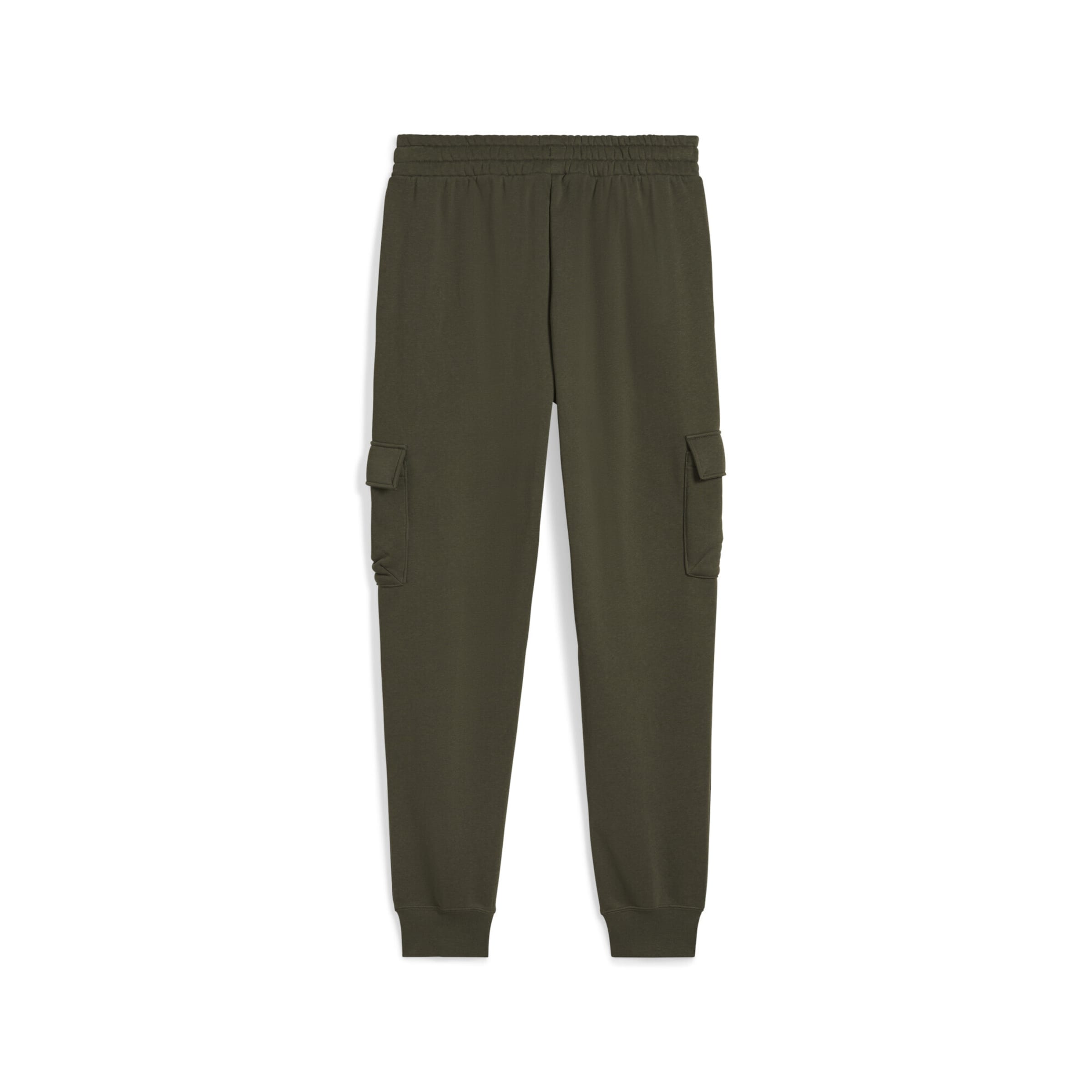 PUMA Tapered Sports trousers 'Essentials' in Green