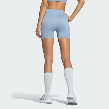 ADIDAS PERFORMANCE Skinny Sportbroek in Blauw