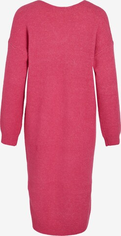 VILA Трикотажное платье 'Fimi' в Ярко-розовый