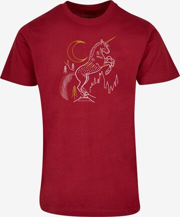 T-Shirt 'Harry Potter - Unicorn' ABSOLUTE CULT en rouge : devant