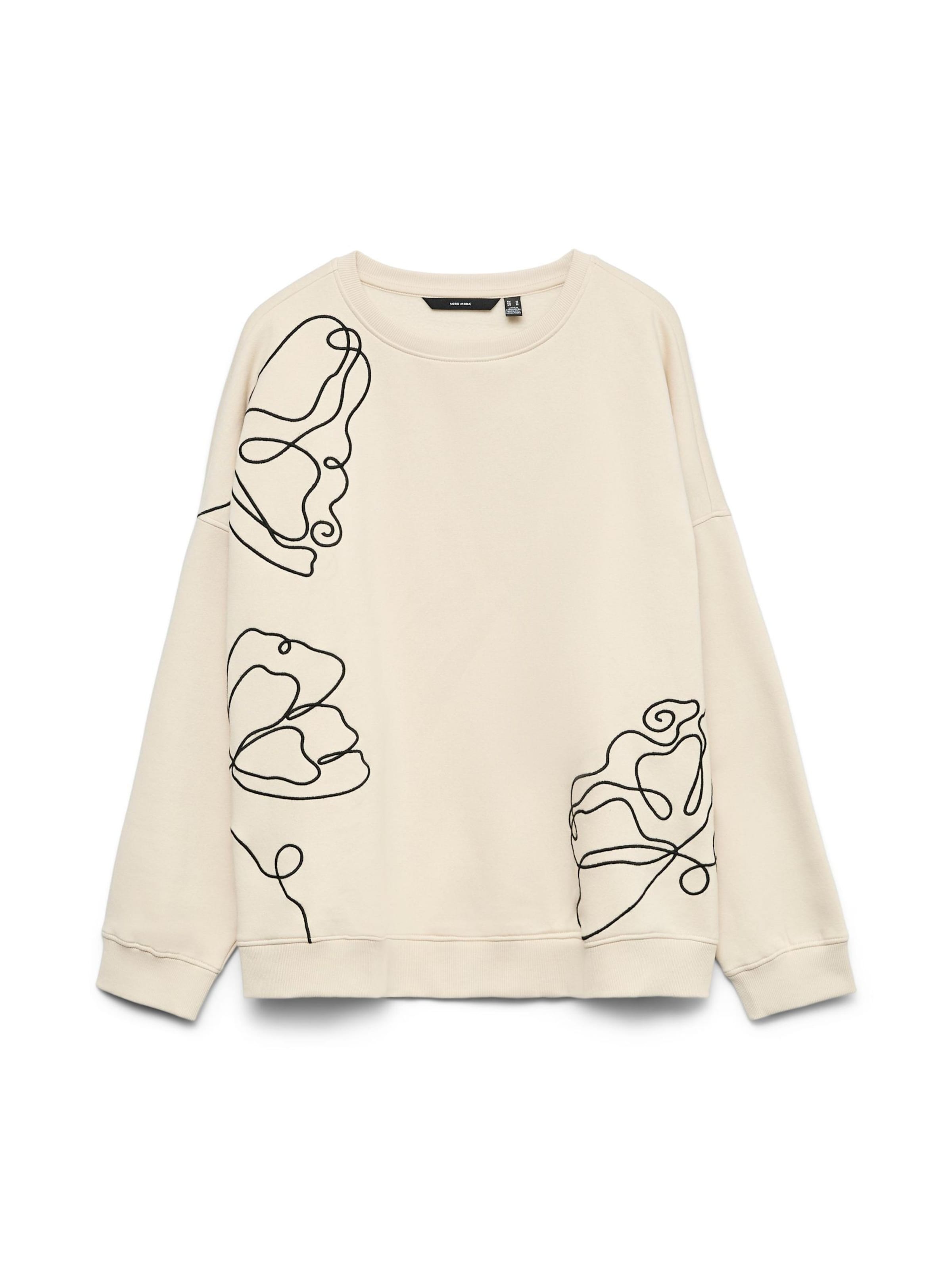 VERO MODA Sweatshirt 'IVALO' i beige: forside