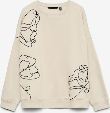 Sweat-shirt 'IVALO' VERO MODA en beige : devant