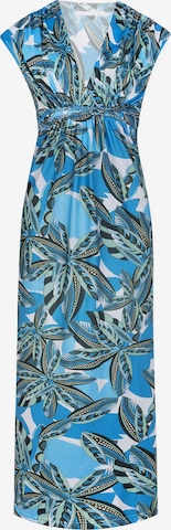 Robe 'Kimono dress Palm' Chic by Lirette en bleu : devant