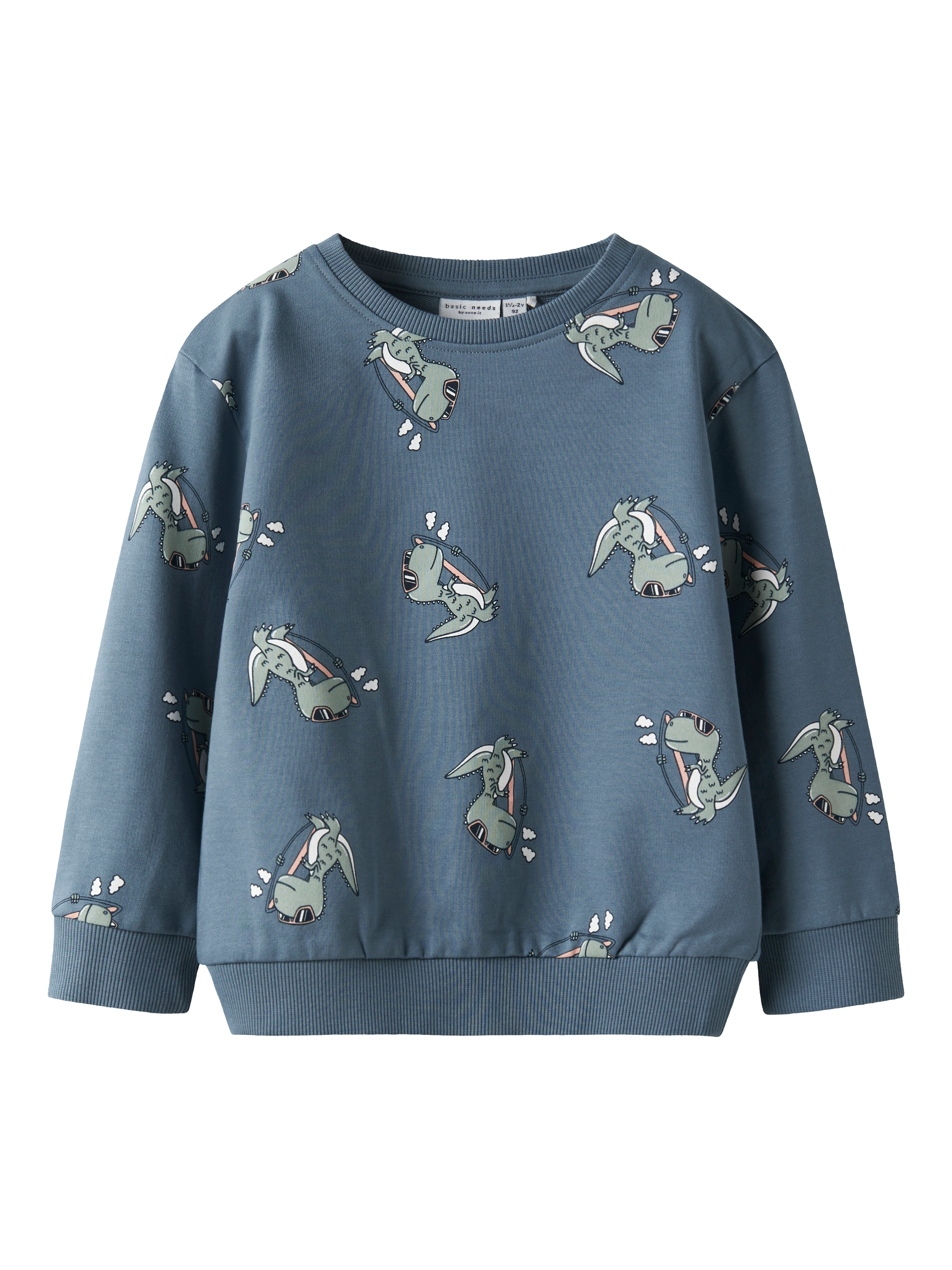 NAME IT Μπλούζα φούτερ 'NMMVermo' σε μπλε: μπροστά