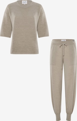 YOU LOOK PERFECT Leisure suit 'LOUNGEWEAR SET - Pullover Fay & Pants Bella' in Grey: front