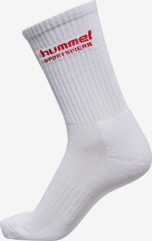 Chaussettes de sport Hummel en blanc