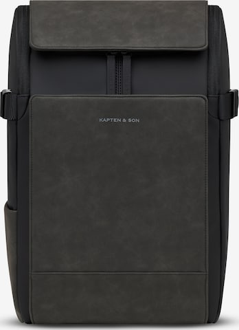 Kapten & Son Rucksack 'Bali Medium' in Schwarz: Vorderseite