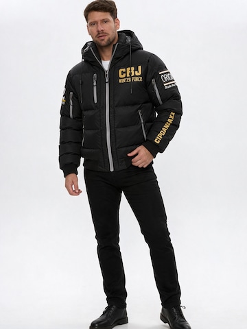 CIPO & BAXX Winterjacke Steppjacke CM233 in Schwarz