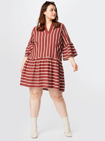 Vero Moda Curve Shirt Dress in Brown