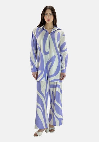 Tenue d'intérieur Elara en violet : devant