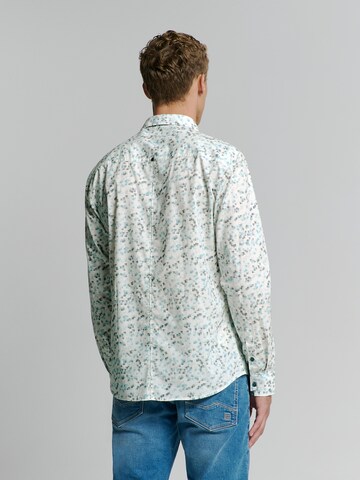 No Excess Slim Fit Hemd in Blau