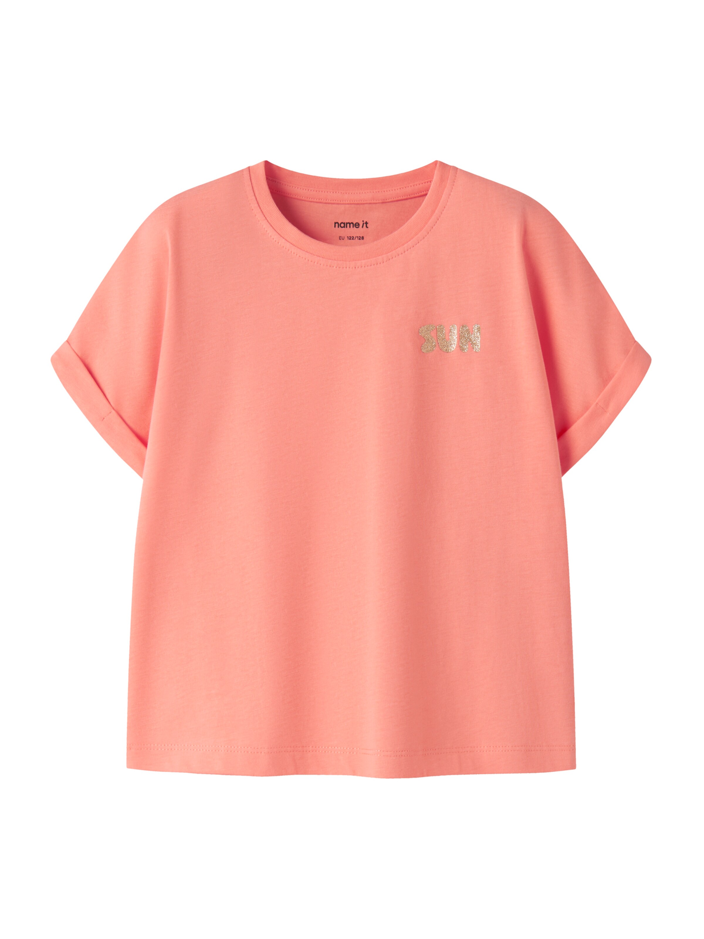 NAME IT Shirt 'NKFVILLE' in Oranje: voorkant