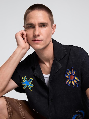 Desigual Klasický střih Košile – modrá