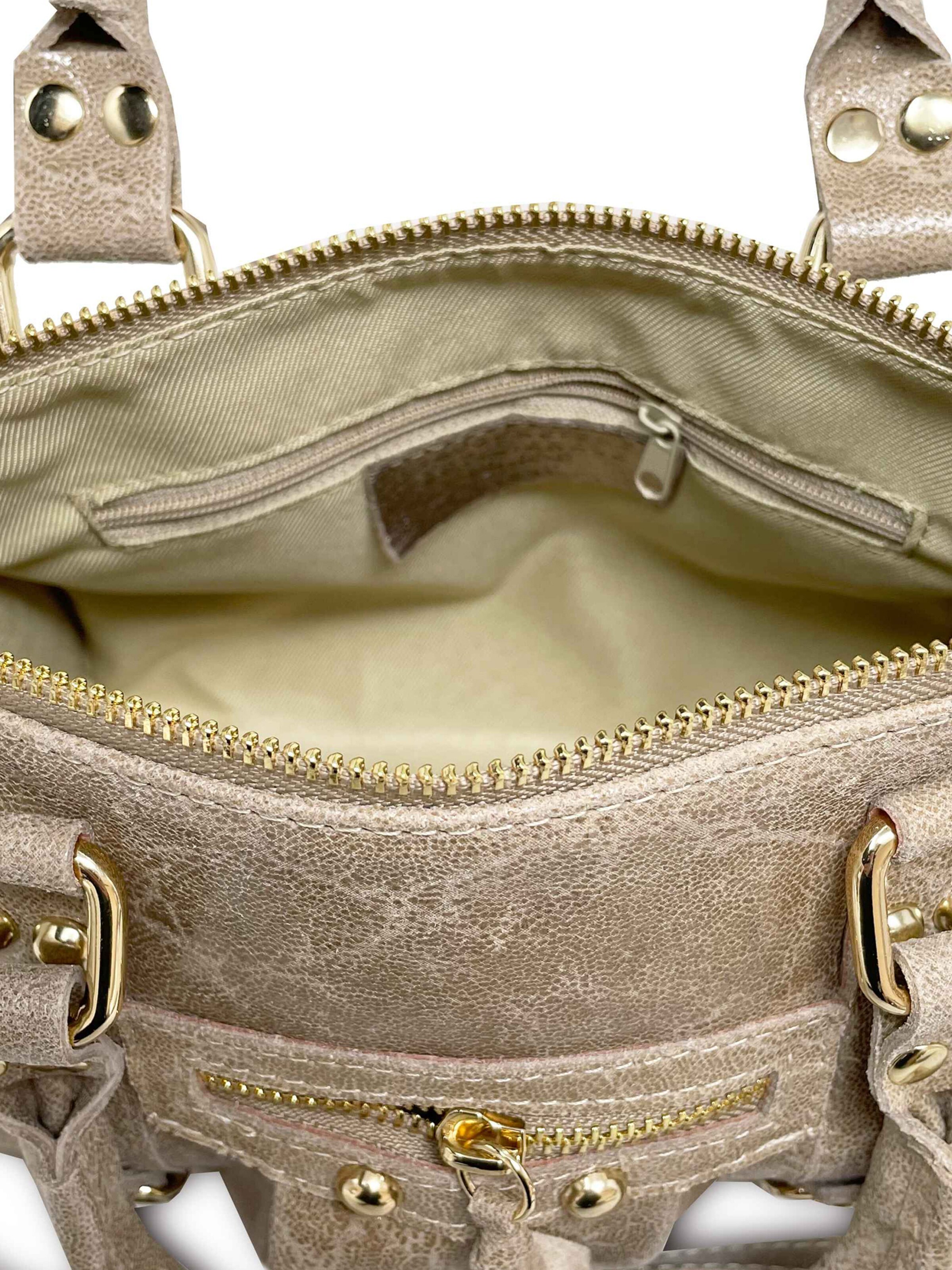 CHICCA BORSE Handtasche in Beige