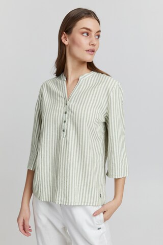 Oxmo Blouse in Beige: front
