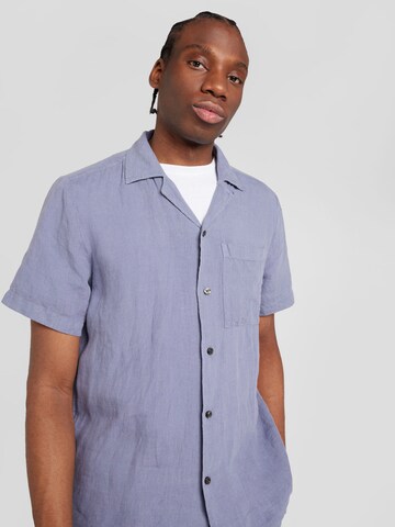 HUGO Comfort fit Button Up Shirt 'Ellino' in Blue