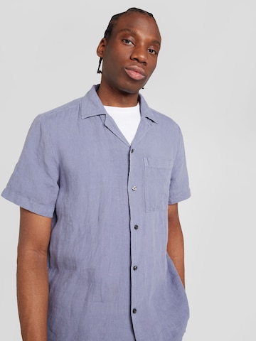 HUGO Red Comfort fit Button Up Shirt 'Ellino' in Blue