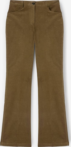 évasé Pantalon MOTIVI en vert : devant