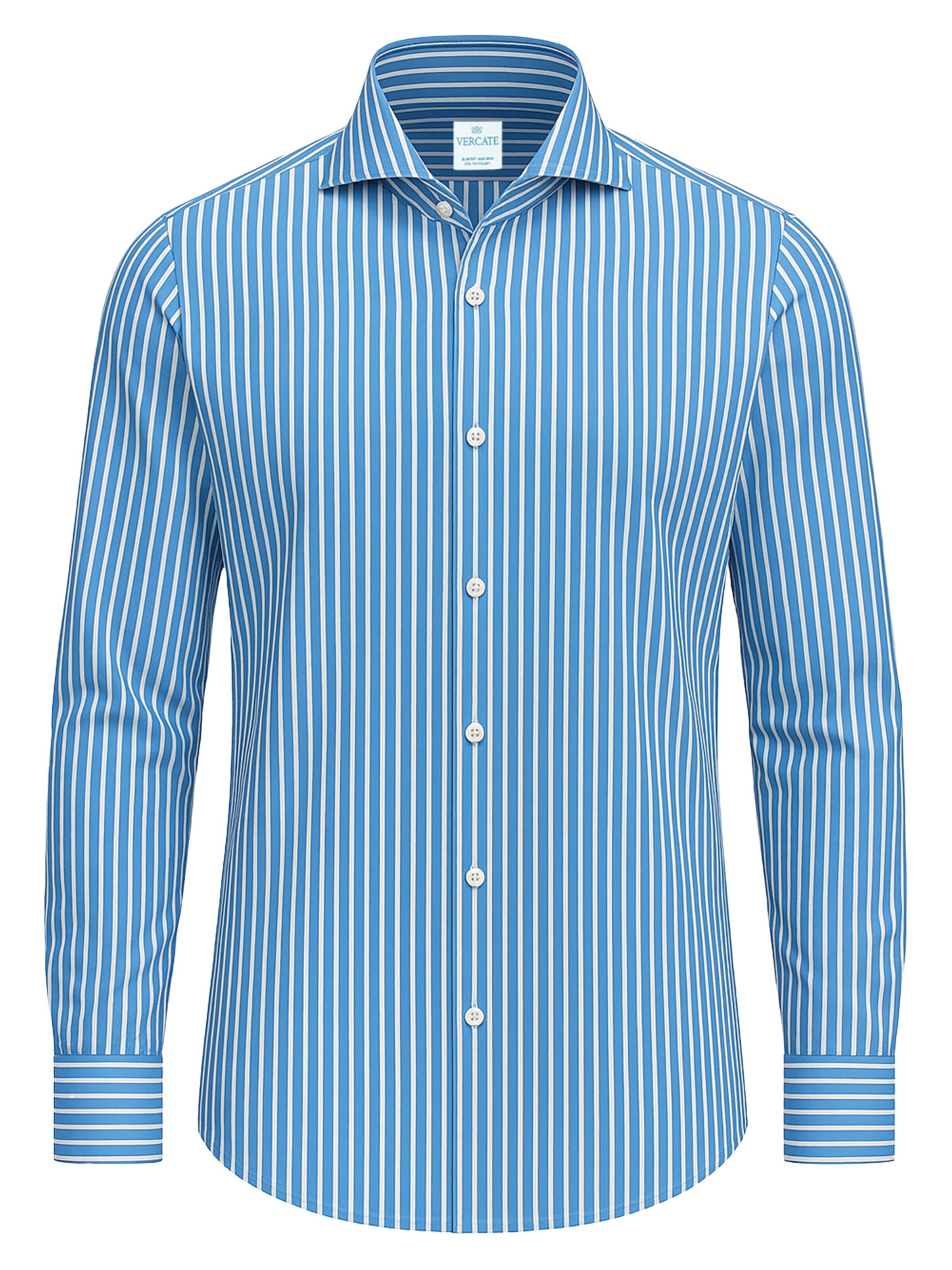 Vercate Slim Fit Businesshemd 'No. 6'‌‌‌ in Blau: Vorderseite