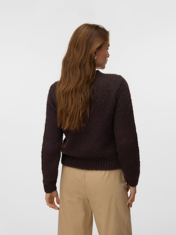 VERO MODA Knit Cardigan 'VMMAYBE JEWEL' in Brown