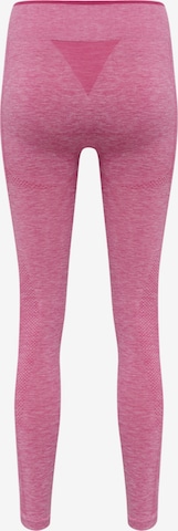 Hummel Skinny Sporthose in Pink