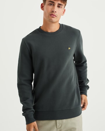 WE Fashion Sweatshirt in Groen: voorkant