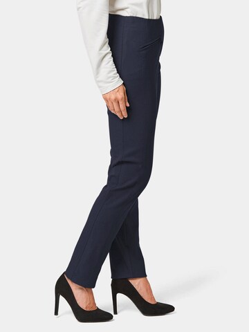 Coupe slim Pantalon 'Louisa' Goldner en bleu