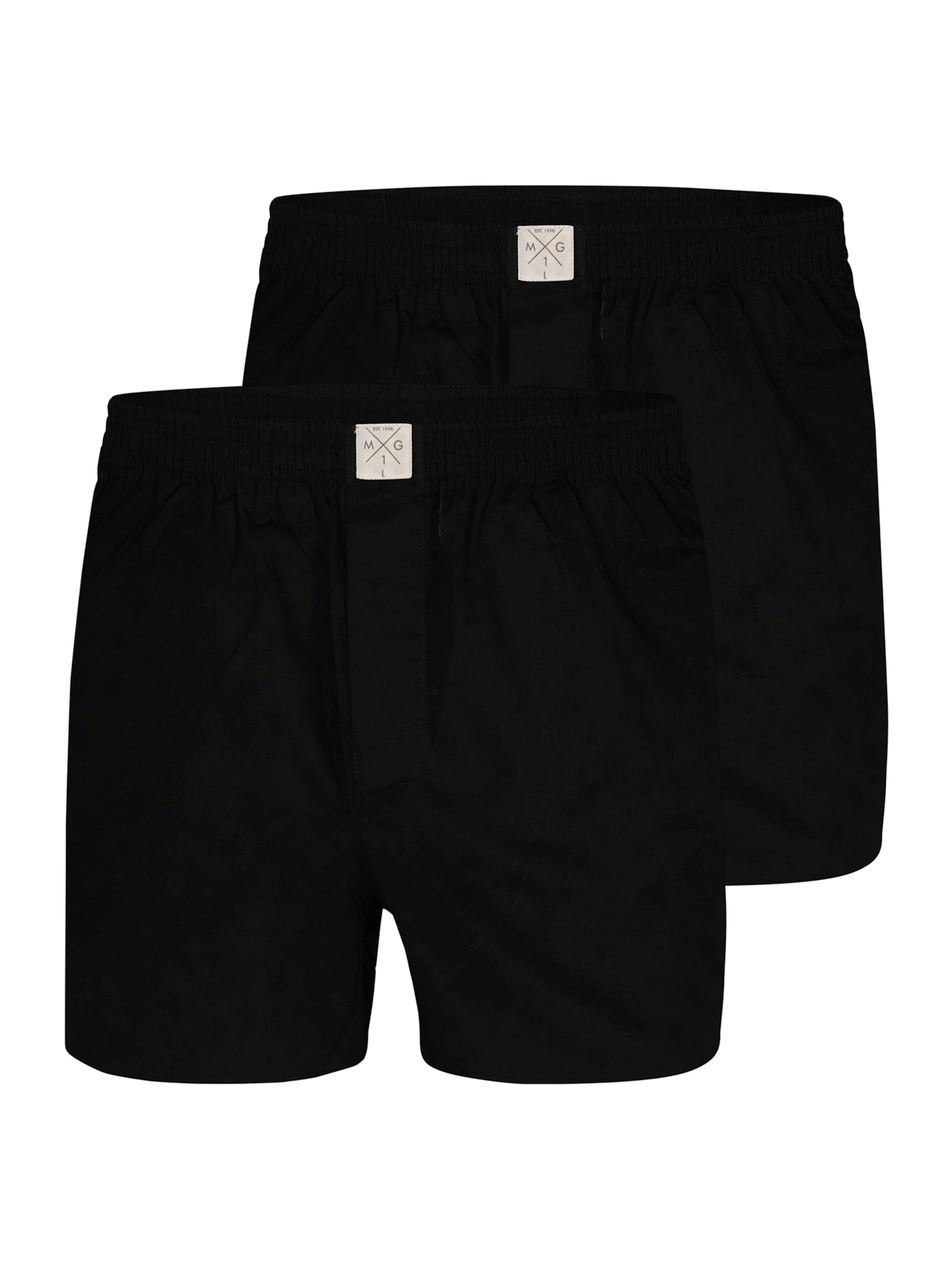 Vêtements Boxers 2-Pack Single Colour Black MG-1 en Noir 