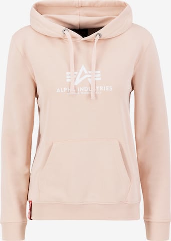 ALPHA INDUSTRIES Sweatshirt 'New Basic' in Orange: Vorderseite