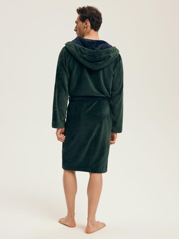 Henderson Short Bathrobe 'Natch' in Green