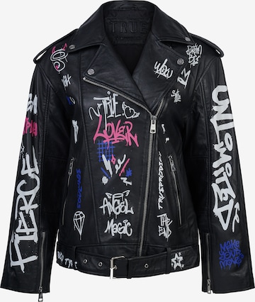 trueprodigy - Chaqueta de entretiempo 'Anya' en negro: frente