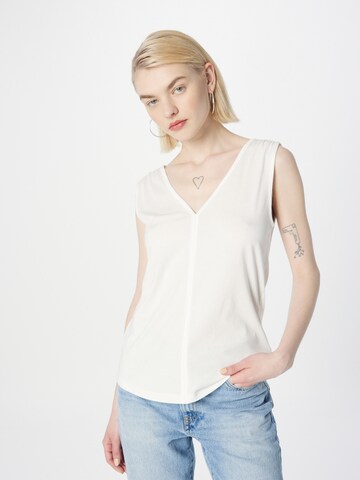 Top di s.Oliver in bianco: frontale