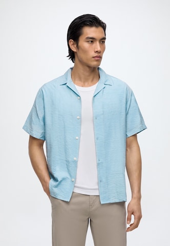 JACK & JONES Regular fit Skjorta 'JORLUKE BILLYBURG' i blå: framsida