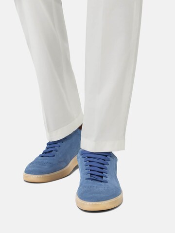 Boggi Milano Platform trainers in Blue: front