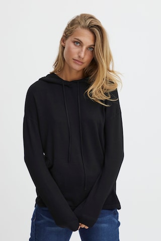 Fransa Sweater 'BLUME' in Black: front