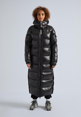 JACK1T Winter Coat in Black: front