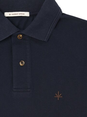 Laurent Vergne Tricot 'Laurent Vergne Hugo Cotton Pique Polo - Navy' in Blauw