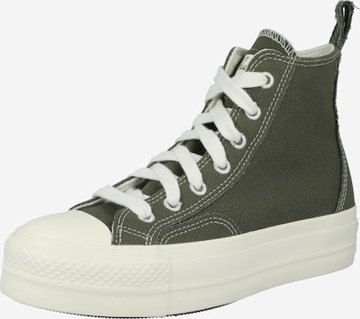 CONVERSE Augstie brīvā laika apavi 'Chuck Taylor All Star Lift', krāsa - zaļš, Preces skats