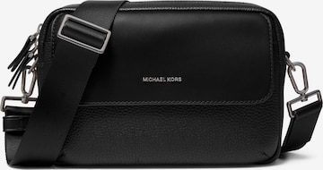 Sac à bandoulière 'Michael Kors Sac à bandoulière Homme Hudson en cuir grainé Noir' MICHAEL Michael Kors en noir : devant