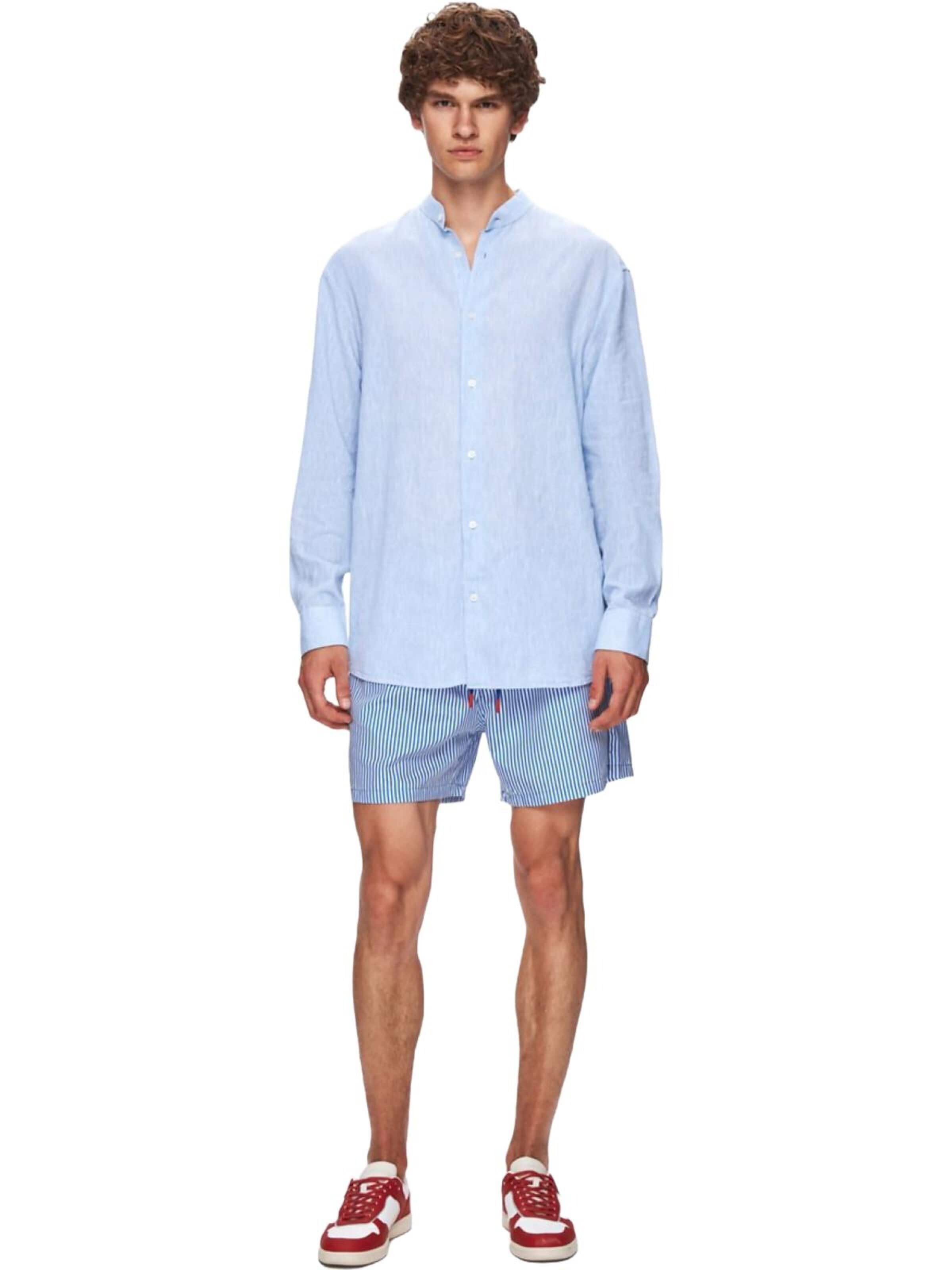 T-Shirt 'Textured Shirt' LTB Jeans en bleu