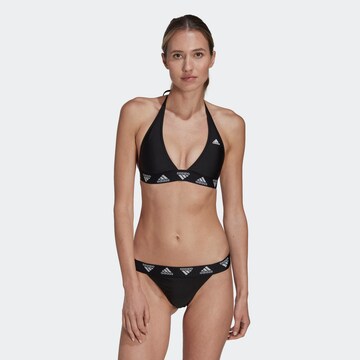 ADIDAS SPORTSWEAR Triangel Sportbikini in Zwart: voorkant