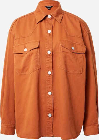 Monki Blouse in Bruin: voorkant