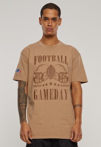 DEF T-shirt 'Gameday' i beige: framsida