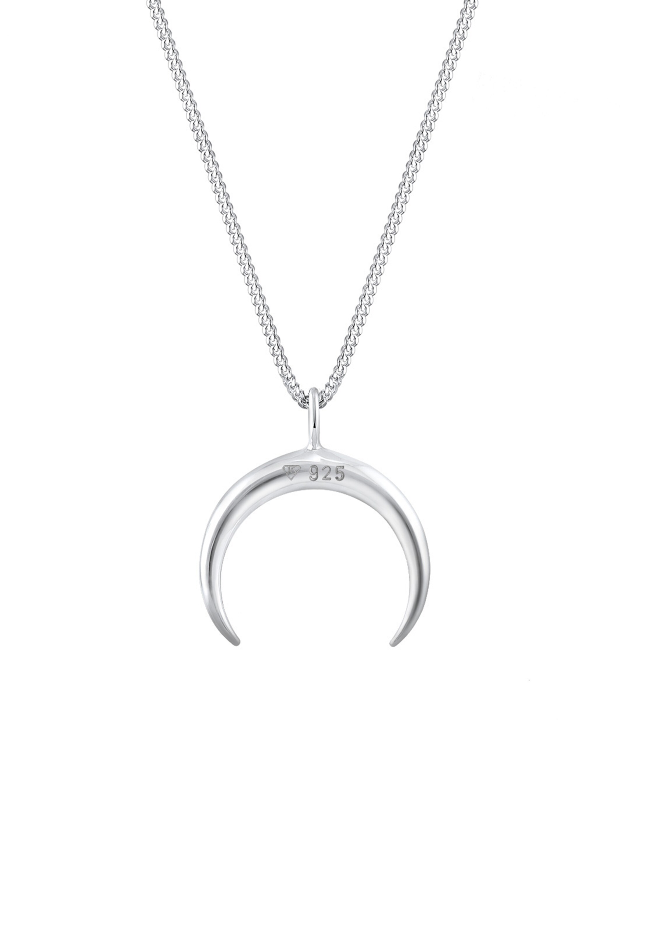 ELLI Necklace 'Halbmond' in Silver