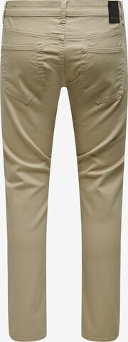 Only & Sons Regular Broek 'Loom' in Beige