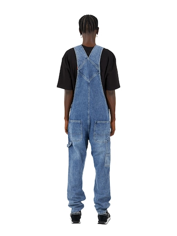 FAMILY 1ST FAMILY 4EVER - Regular Jardineira 'Hard Working Dungarees' em azul