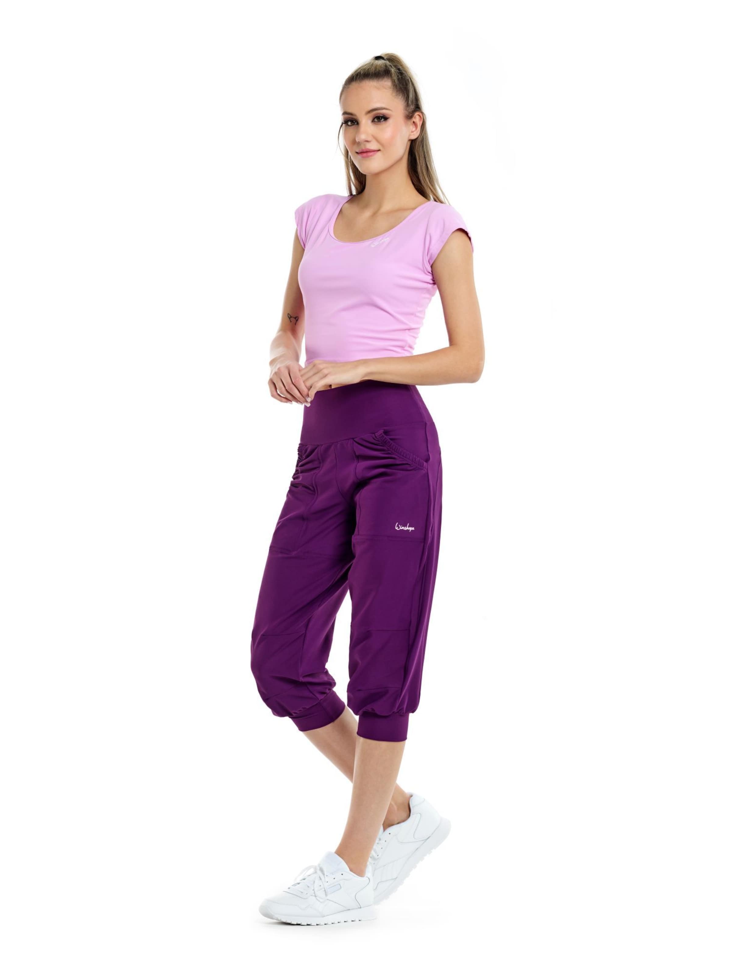 Effilé Pantalon de sport ' LEI201C ' Winshape en violet