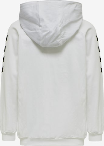 Hummel Athletic Zip-Up Hoodie in White