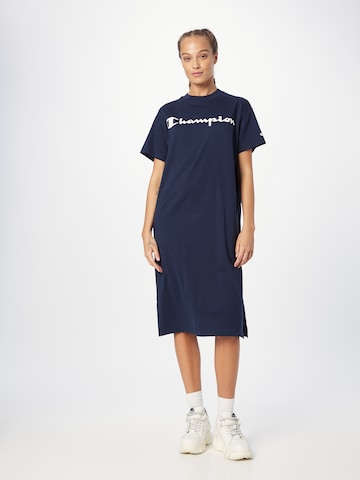 Champion Authentic Athletic Apparel Dress in Blue: front